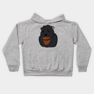 Cute black guinea pig Kids Hoodie